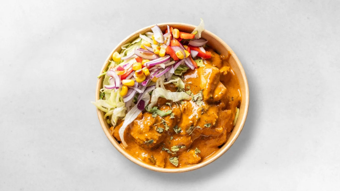 Butter Chicken mit Salat